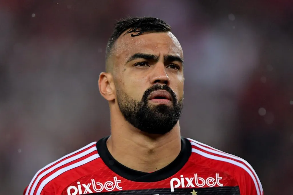 Fabrício Bruno do Flamengo durante partida contra o Bragantino no Maracanã pelo Campeonato Brasileiro 2023, no dia 23/11. Foto: Thiago Ribeiro/AGIF