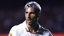 Calleri no Morumbis em partida entre São Paulo e Portuguesa, pelo Campeonato Paulista, no dia 27/01/2024.