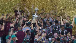 Fluminense em sua segunda final de Libertadores, em 2023. Lucas Figueiredo/Getty Images
