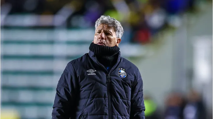 Renato durante a derrota por 2 a 0 em La Paz. Foto: Lucas Uebel/Grêmio FBPA
