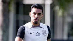 Bidu durante treinamento no CT do Corinthians após a reintegração com o elenco. Foto: Leonardo Lima/AGIF
