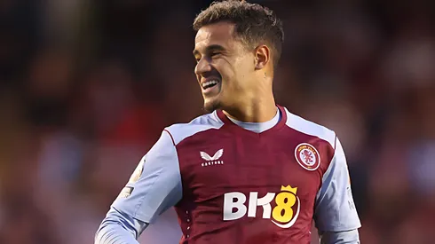Philippe Coutinho no Poundland Bescot Stadium em amistoso entre Aston Villa e Lazio, no dia 03/08/2023. Foto: Nathan Stirk/Getty Images