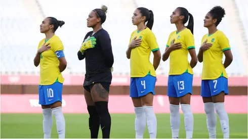 Jogadoras da Seleção Brasileira Feminina de Futebol - Foto:Koki Nagahama/Getty Images