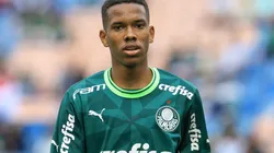 Estevão em ação pelo Palmeiras diante do Sport pela Copa São Paulo de Futebol Júnior