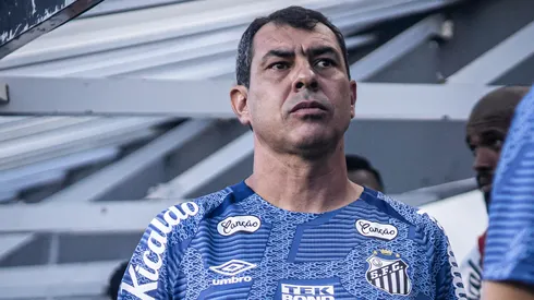 Fábio Carille durante o clássico contra o Palmeiras, pelo Paulistão 2024 - Foto: Raul Baretta/Santos FC