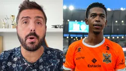 Nicola traz bastidores da negociação de Carlinhos com o Vasco. Foto Nicola: Canal YouTube. Foto Carlinhos: Thiago Ribeiro/AGIF