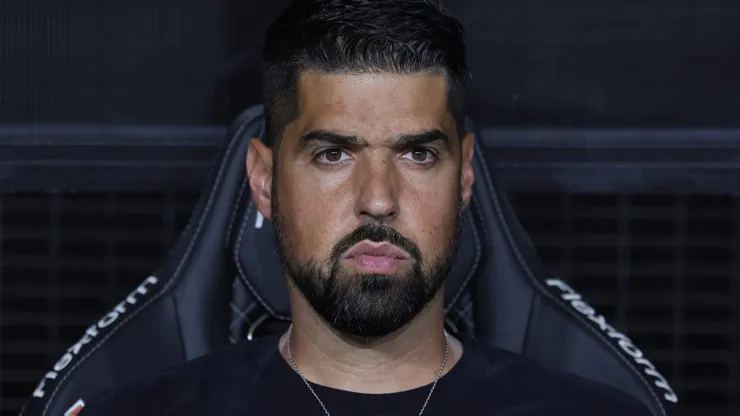 António Oliveira na Neo Química Arena em partida entre Corinthians e Ponte Preta, pelo Campeonato Paulista, no dia 25/02/2024.