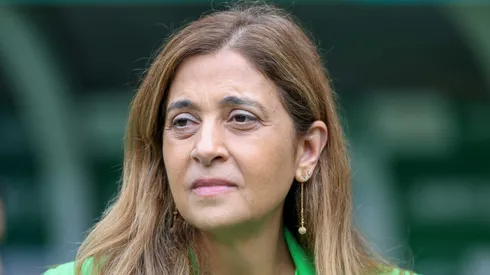 SP - SAO PAULO - 09/04/2023 - PAULISTA 2023, PALMEIRAS X AGUA SANTA - Leila Pereira presidente do Palmeiras antes da partida entre Palmeiras e Agua Santa no estadio Arena Allianz Parque pelo campeonato Paulista 2023. Foto: Marcello Zambrana/AGIF