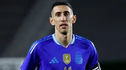 Di María no Los Angeles Memorial Coliseum em amistoso entre Argentina e Costa Rica, no dia 26/03/2024. Foto: Kevork Djansezian/Getty Images