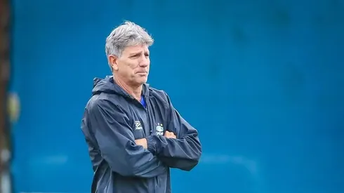 Foto: Lucas Uebel/Grêmio - Renato Gaúcho em treino do Grêmio