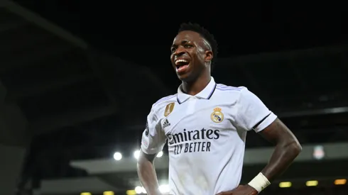 Vini Jr anotou um gol na final da Champions. Michael Regan/Getty Images.