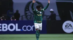 Endrick jogador do Palmeiras durante sua despedida contra o San Lorenzo. Foto: Ettore Chiereguini/AGIF