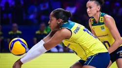 Ana Cristina e Gabi, ponteiras titulares do Brasil. Foto: FIVB