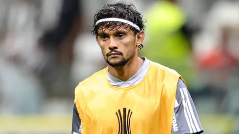Gustavo Scarpa durante aquecimento antes da partida entre Atlético/MG e Rosário Central, na Arena MRV, pela Copa Libertadores da América, no dia 10/04/2024.