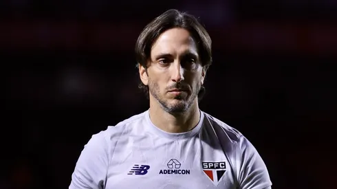 Luis Zubeldía, técnico do São Paulo, durante partida contra o Águia de Marabá no estádio Morumbi pela Copa Do Brasil