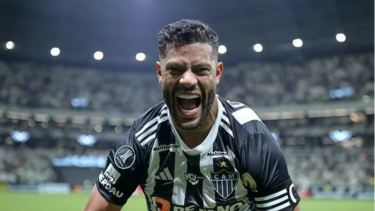 Hulk marca seu 16º gol em Libertadores com o Galo. Foto: Pedro Souza / Atlético