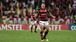 Pedro jogador do Flamengo comemora seu gol durante partida contra o Millonarios no estadio Maracana pela Copa Libertadores 2024. Foto: Thiago Ribeiro/AGIF