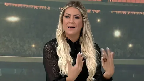 Renata Fan se emociona ao falar da volta do Inter aos gramados. Foto: YouTube / Canal Jogo Aberto.
