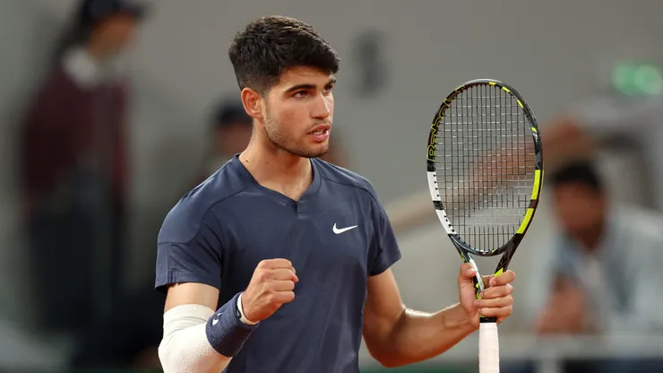 Carlos Alcaraz: um dos favoritos ao título. (Foto: Clive Brunskill/Getty Images)