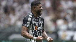 Hulk jogador do Atletico comemora seu gol durante partida contra o America-MG no estadio Arena MRV. Foto: Alessandra Torres/AGIF