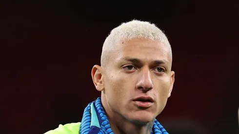 Richarlison após o amistoso entre Inglaterra e Brasil. Atacante tem salário alto no Tottenham.