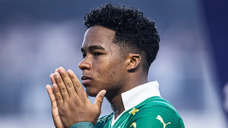 Endrick em partida do Paulistão 2024