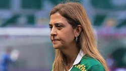 Leila Pereira, presidente do Palmeiras, durante a partida contra o Santos, no Allianz Parque, pela final do Campeonato Paulista, no dia 07/04/2024.
