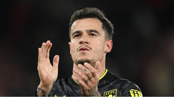 Coutinho em sua passagem pelo Aston Villa. Foto: Mike Hewitt/Getty Images
