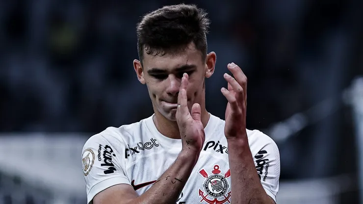 Gabriel Moscardo durante partida entre Corinthians e Atlético/MG, na Neo Química Arena, pelo Campeonato Brasileiro de 2023, no dia 09/11.
