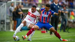 Rafael Ratão e Léo Pereira na semifinal da Copa do Nordeste entre Bahia x CRB