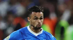 Michael durante o jogo entre Al-Hilal e Al-Nassr. Jogador interessa ao Imortal.
