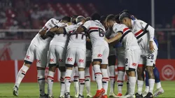 São Paulo quer liderança no grupo da Libertadores. Jogadores se reunem para pré-jogo antes de São Paulo 0 x 0 Barcelona.Foto:Rubens Chiri e Paulo Pinto/Saopaulofc.net