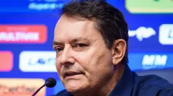 Pedrinho BH em coletiva de imprensa na Toca da Raposa 2, em Belo Horizonte, no no dia 29/04/2024.