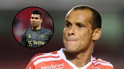 Rivaldo opina sobre futuro de Casemiro. Foto Rivaldo: Mauro Horita/AGIF. Foto Casemiro: Gareth Copley/Getty Images