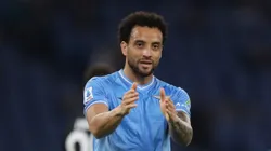 Felipe Anderson em jogo pela Lázio, no Campeonato Italiano 2024. Foto: Paolo Bruno/Getty Images.