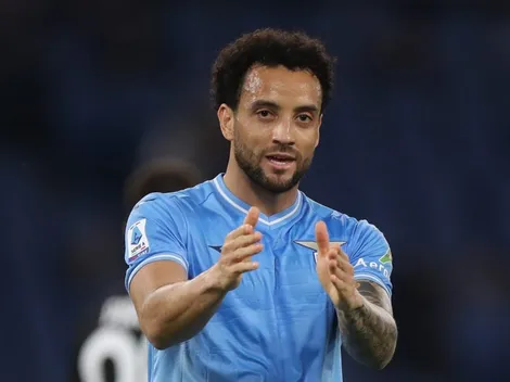 Felipe Anderson recebe homenagens de despedida da Lázio