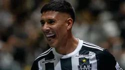 Zaracho comemorando gol em partida entre Atlético/MG e Sport, pela terceira fase da Copa do Brasil, na Arena MRV, no dia 30/04/2024.