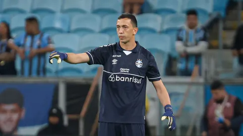 Agustin Marchesín, goleiro do Grêmio, durante partida contra o Athletico-PR no estádio Arena do Grêmio pelo Brasileirão Série A