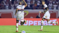SP - SAO PAULO - 23/05/2024 - COPA DO BRASIL 2024, SAO PAULO X AGUIA DE MARABA - Lucas moura jogador do Sao Paulo comemora seu gol durante partida contra o Aguia de Maraba no estadio Morumbi pelo campeonato Copa Do Brasil 2024. Foto: Marcello Zambrana/AGIF