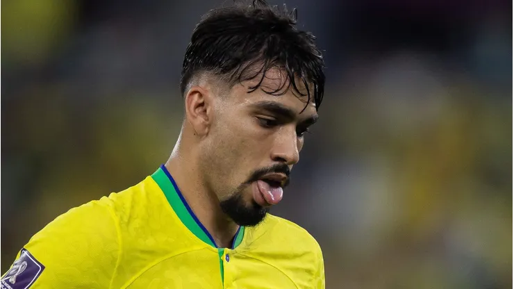 Catar - Doha - 28/11/2022 - COPA DO MUNDO 2022, BRASIL X SUICA - Lucas Paqueta jogador do Brasil durante partida contra o Suica no estadio 974 pelo campeonato Copa do Mundo 2022. Foto: Pedro Martins/AGIF