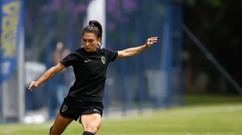 Jogadora balançou as redes pela primeira vez. Divulgação/Rodrigo Gazzanel/Agência Corinthians.