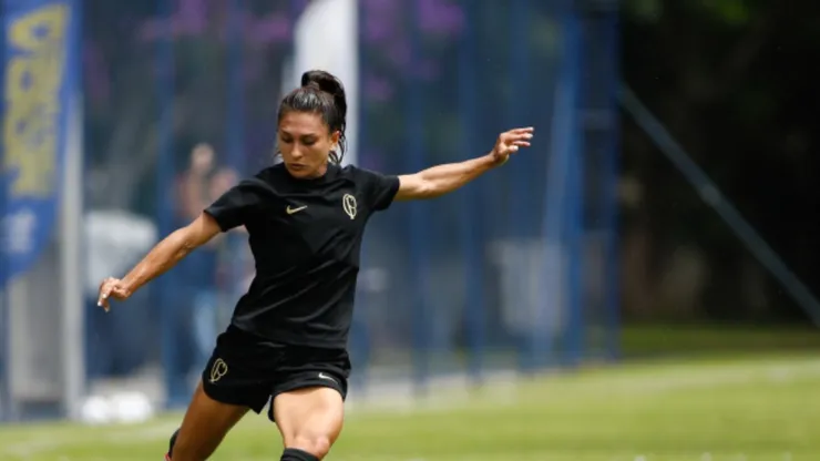 Jogadora balançou as redes pela primeira vez. Divulgação/Rodrigo Gazzanel/Agência Corinthians.