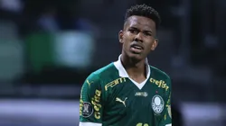 Palmeiras de Estevão tem decisão na Copa do Brasil- Estevao jogador do Palmeiras durante partida contra o Independiente del Valle no estadio Arena Allianz Parque pelo campeonato Copa Libertadores 2024. Foto: Ettore Chiereguini/AGIF