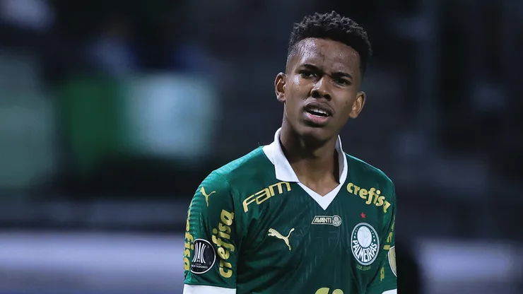 Palmeiras de Estevão tem decisão na Copa do Brasil- Estevao jogador do Palmeiras durante partida contra o Independiente del Valle no estadio Arena Allianz Parque pelo campeonato Copa Libertadores 2024. Foto: Ettore Chiereguini/AGIF