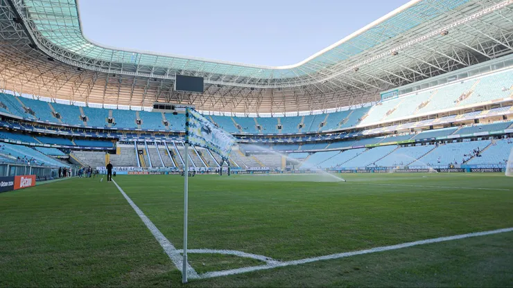 Previsão aponta que a Arena do Grêmio talvez volte a receber jogos só no ano que vem- BRASILEIRO A 2024, GREMIO X CUIABA - Vista geral do estadio Arena do Gremio para partida entre Gremio e Cuiaba pelo campeonato Brasileiro A 2024. Foto: Maxi Franzoi/AGIF