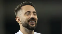 RJ - RIO DE JANEIRO - 05/05/2024 - BRASILEIRO A 2024, BOTAFOGO X BAHIA - Everton Ribeiro jogador do Bahia comemora gol durante partida contra o Botafogo no estadio Engenhao pelo campeonato Brasileiro A 2024.