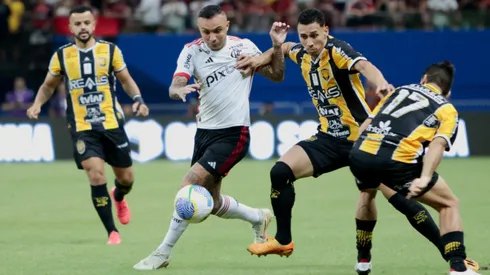 Everton jogador do Flamengo durante partida contra o Amazonas no estadio Arena da Amazonia pelo campeonato Copa Do Brasil 2024. Foto: Antonio Pereira/AGIF