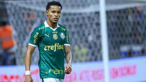 Lazaro jogador do Palmeiras durante partida contra o Botafogo-SP no estadio Arena Allianz Parque pelo campeonato Copa Do Brasil 2024. Foto: Marcello Zambrana/AGIF