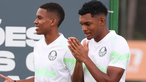 Estêvão e Luis Guilherme chama atenção no Verdão - Foto: Fabio Menotti/Palmeiras/by Canon