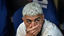 Gabigol durante partida contra o Corinthians. Atacante pode ser negociado.